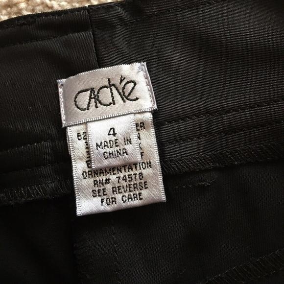 Designer Cache - Size 4 Pants Black - Picture 7 of 12